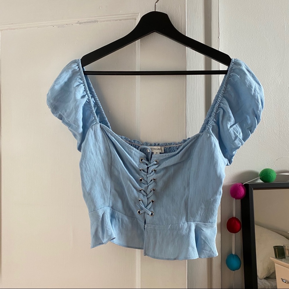 Lace up Crop Top
